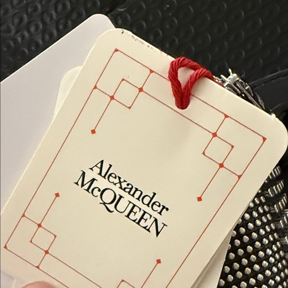 Alexander McQueen Punk Leather Bum/Belt Bag Black Iconic Studded NWT - Picture 13 of 16